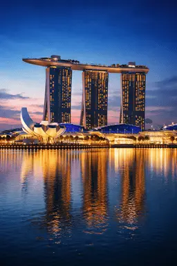 Romantic dinner at Marina Bay Sands Singapore rooftop